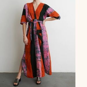 Osei-Duro LETSA WRAP DRESS IN CARMINE